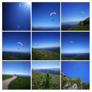 panorama de parapente au sommet