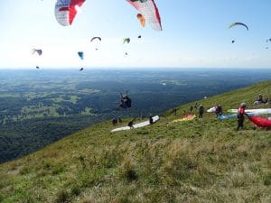 Decollage au sud du puy de dome