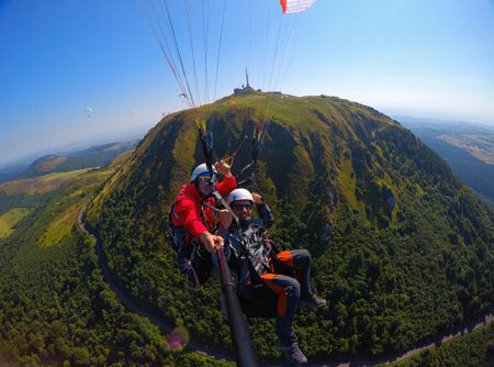 Le site de vol du Puy de Dôme