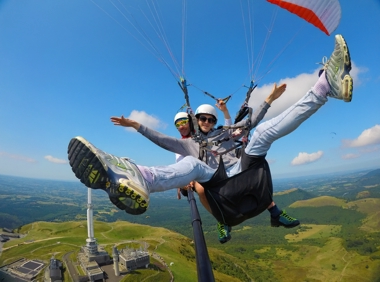 Vol Volcanique en parapente